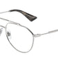 DOLCE & GABBANA DG1353 Pilot Eyeglasses  05-Silver 57-145-16 - Color Map Silver