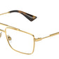 DOLCE & GABBANA DG1354 Rectangle Eyeglasses  02-Gold 56-145-16 - Color Map Gold