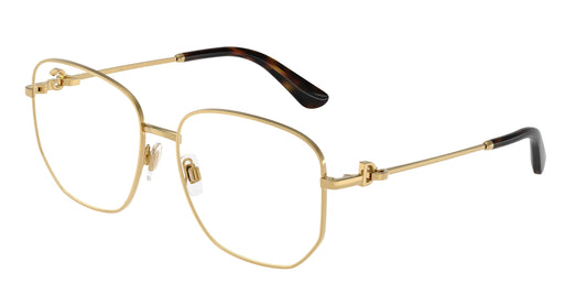DOLCE & GABBANA DG1356 Phantos Eyeglasses  02-Gold 57-140-16 - Color Map Gold