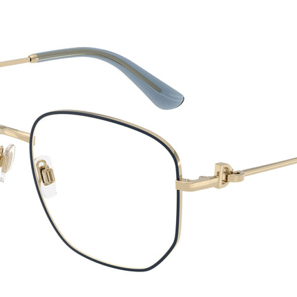 DOLCE & GABBANA DG1356 Phantos Eyeglasses  488-Pale Gold/Blue 57-140-16 - Color Map Gold