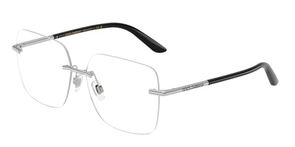 DOLCE & GABBANA DG1360 Square Eyeglasses  05-Silver 57-145-13 - Color Map Silver