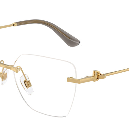 DOLCE & GABBANA DG1363 Cat Eye Eyeglasses  02-Gold 56-140-15 - Color Map Gold