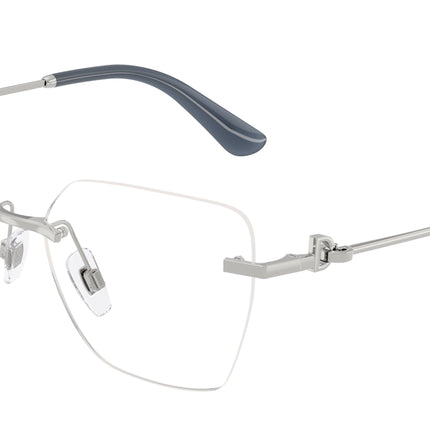 DOLCE & GABBANA DG1363 Cat Eye Eyeglasses  05-Silver 56-140-15 - Color Map Silver