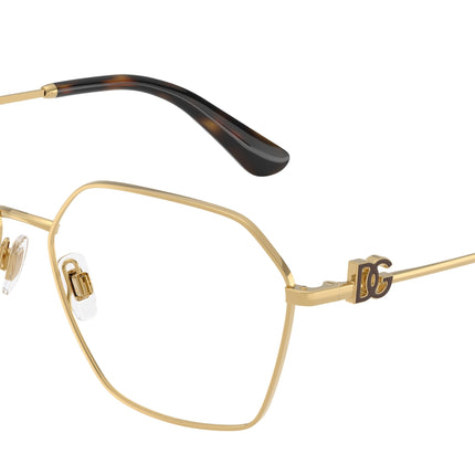 DOLCE & GABBANA DG1366 Phantos Eyeglasses  02-Gold 58-140-15 - Color Map Gold