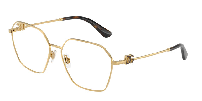 DOLCE & GABBANA DG1366 Phantos Eyeglasses  02-Gold 58-140-15 - Color Map Gold