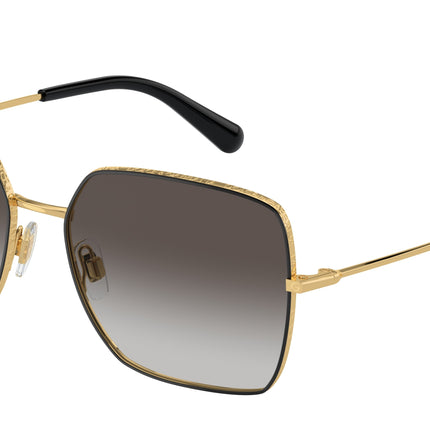 DOLCE & GABBANA DG2242 Square Sunglasses  13348G-Black 57-140-16 - Color Map Black