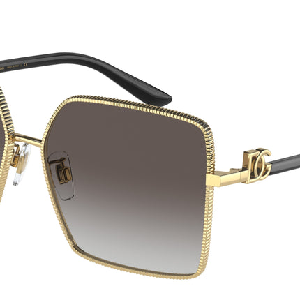 DOLCE & GABBANA DG2279 Square Sunglasses  02/8G-Gold 60-140-14 - Color Map Gold