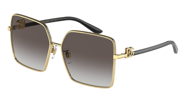 DOLCE & GABBANA DG2279 Square Sunglasses  02/8G-Gold 60-140-14 - Color Map Gold