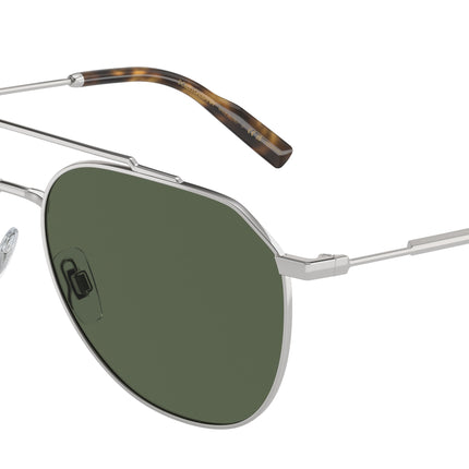 DOLCE & GABBANA DG2296 Pilot Sunglasses  05/9A-Silver 58-145-15 - Color Map Silver