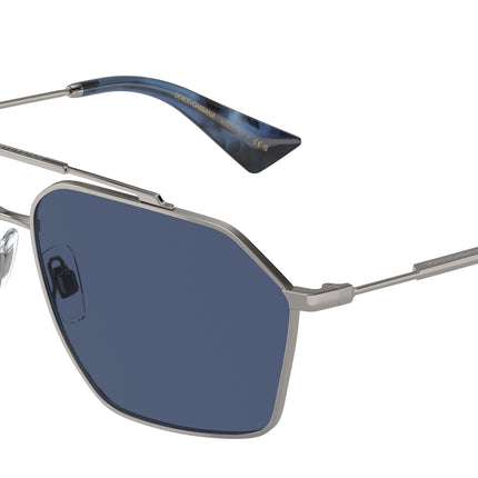 DOLCE & GABBANA DG2303 Pilot Sunglasses  04/80-Gunmetal 61-145-12 - Color Map Grey