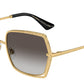DOLCE & GABBANA DG2306 Butterfly Sunglasses  02/8G-Gold 55-145-16 - Color Map Gold