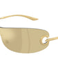 DOLCE & GABBANA DG2308 Butterfly Sunglasses  12246E-Matte Gold 0-125-141 - Color Map Gold