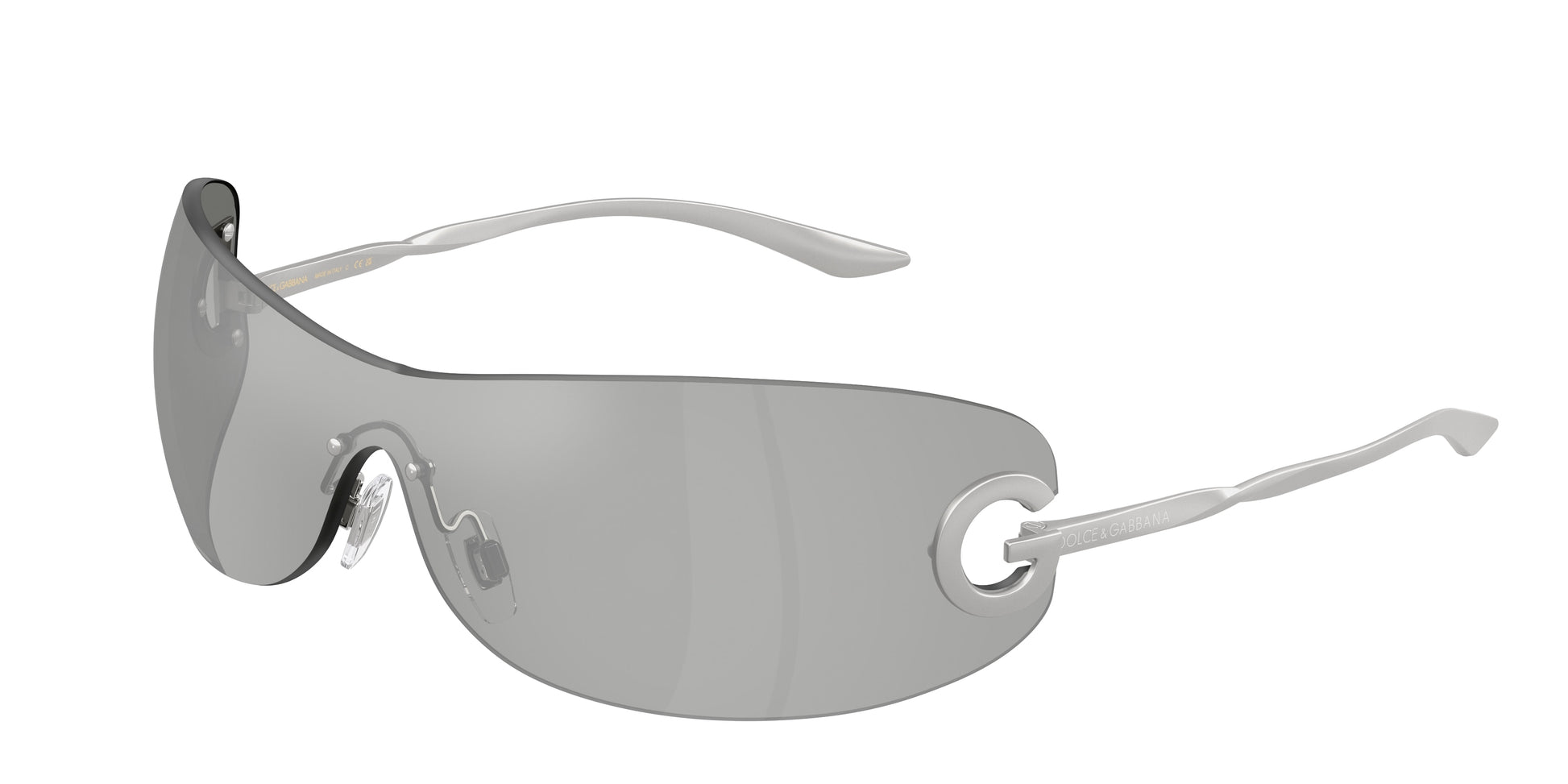 DOLCE & GABBANA DG2308 Butterfly Sunglasses  13648V-Matte Silver 0-125-141 - Color Map Silver