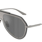 DOLCE & GABBANA DG2309 Pilot Sunglasses  11086G-Brushed Gunmetal 0-145-143 - Color Map Grey
