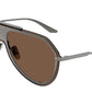 DOLCE & GABBANA DG2309 Pilot Sunglasses  135273-Brushed Bronze 0-145-143 - Color Map Brown