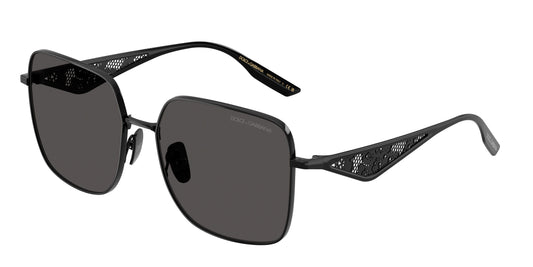 DOLCE & GABBANA DG2310 Square Sunglasses  01/87-Black 57-145-16 - Color Map Black