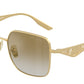 DOLCE & GABBANA DG2310 Square Sunglasses  12246E-Matte Gold 57-145-16 - Color Map Gold