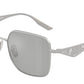 DOLCE & GABBANA DG2310 Square Sunglasses  13648V-Matte Silver 57-145-16 - Color Map Silver