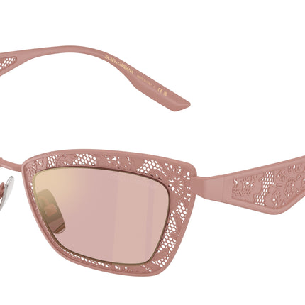 DOLCE & GABBANA DG2311 Cat Eye Sunglasses  13651T-Matte Powder Pink 51-145-20 - Color Map Pink