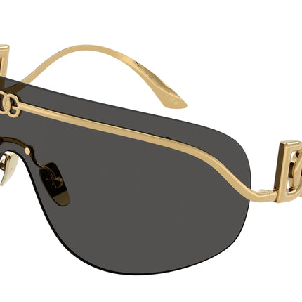 DOLCE & GABBANA DG2320 Pillow Sunglasses  02/87-Gold 0-115-140 - Color Map Gold