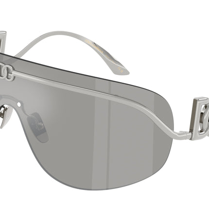 DOLCE & GABBANA DG2320 Pillow Sunglasses  05/6G-Silver 0-115-140 - Color Map Silver