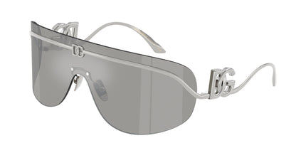 DOLCE & GABBANA DG2320 Pillow Sunglasses  05/6G-Silver 0-115-140 - Color Map Silver