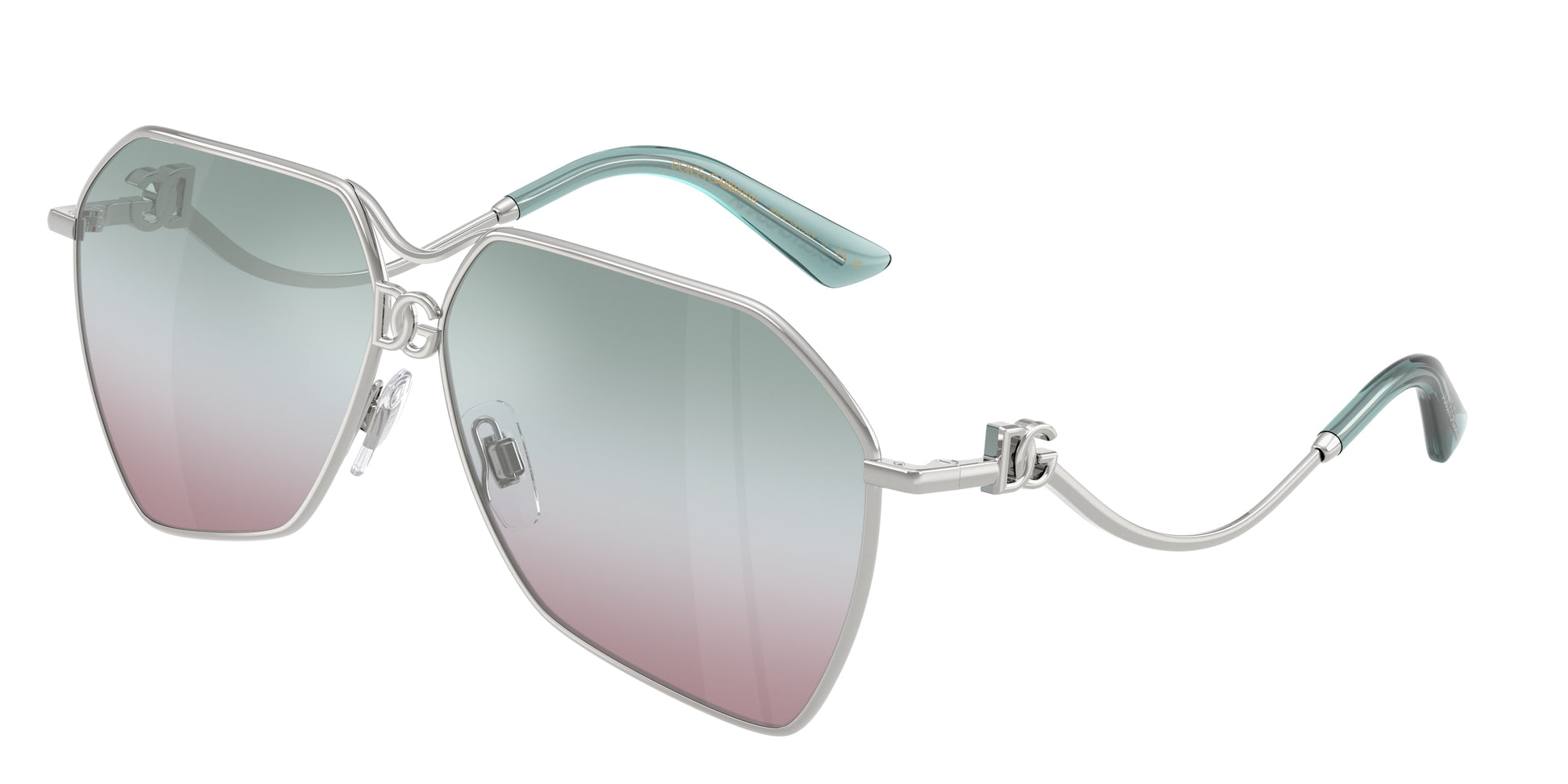 DOLCE & GABBANA DG2326 Pilot Sunglasses  05/EL-Silver 62-145-10 - Color Map Silver