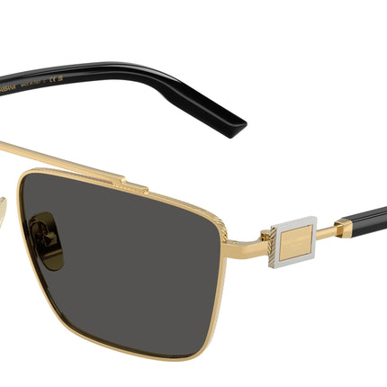 DOLCE & GABBANA DG2336 Square Sunglasses  02/87-Gold 59-145-12 - Color Map Gold