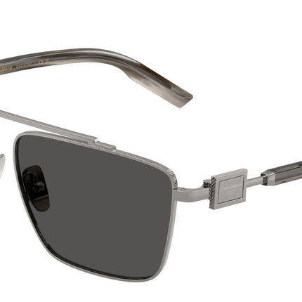 DOLCE & GABBANA DG2336 Square Sunglasses  04/87-Gunmetal 59-145-12 - Color Map Grey