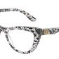DOLCE & GABBANA DG3354 Cat Eye Eyeglasses  3152-Black Lace 54-145-18 - Color Map Black