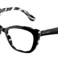 DOLCE & GABBANA DG3360 Cat Eye Eyeglasses  3372-Top Black On Zebra 54-145-18 - Color Map Black