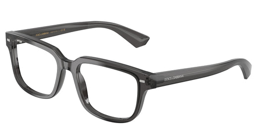 DOLCE & GABBANA DG3380 Square Eyeglasses  3160-Transparent Grey 54-145-18 - Color Map Grey