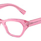 DOLCE & GABBANA DG3385 Cat Eye Eyeglasses  3148-Transparent Pink 54-145-19 - Color Map Pink