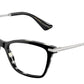DOLCE & GABBANA DG3393 Rectangle Eyeglasses  3372-Black On Zebra 56-145-16 - Color Map Black