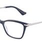 DOLCE & GABBANA DG3393 Rectangle Eyeglasses  3414-Blue On Blue Maiolica 56-145-16 - Color Map Blue
