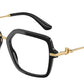 DOLCE & GABBANA DG3396 Square Eyeglasses  501-Black 55-140-18 - Color Map Black