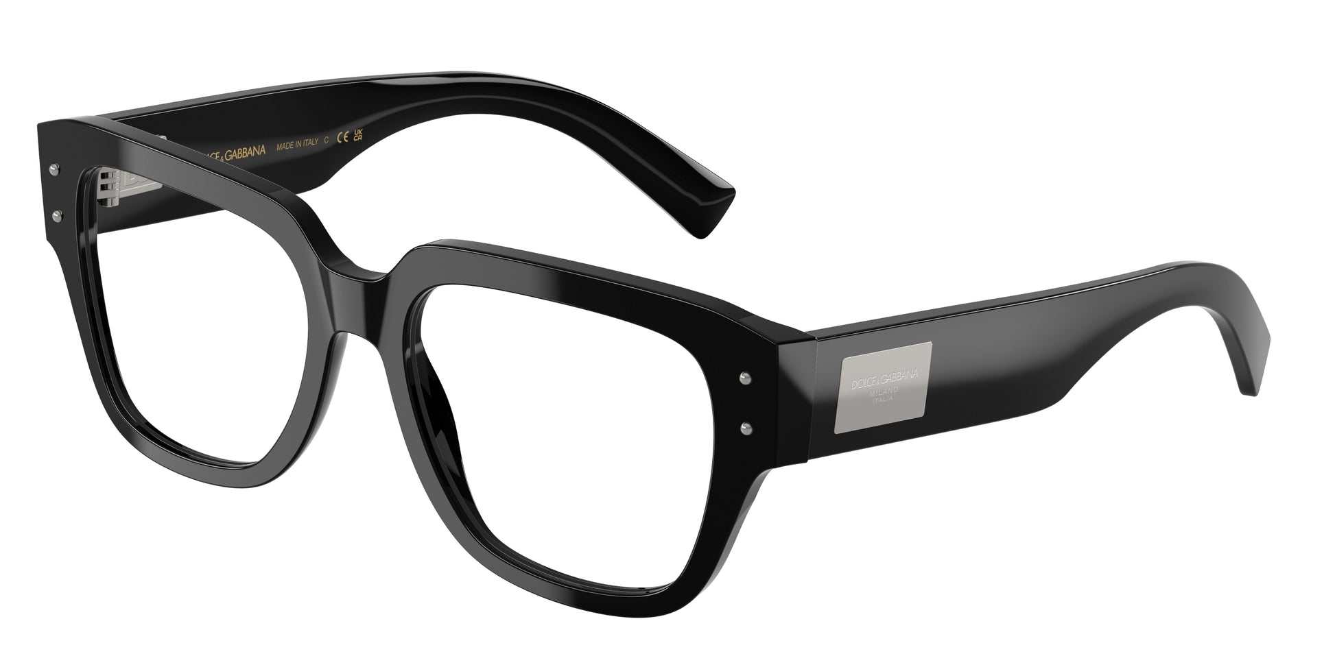 DOLCE & GABBANA DG3405 Square Eyeglasses  501-Black 54-140-18 - Color Map Black