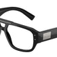 DOLCE & GABBANA DG3406 Pilot Eyeglasses  501-Black 56-140-17 - Color Map Black