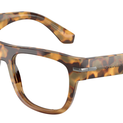 DOLCE & GABBANA DG3407 Square Eyeglasses  3437-Havana Honey 54-145-19 - Color Map Tortoise