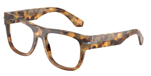 DOLCE & GABBANA DG3407 Square Eyeglasses  3437-Havana Honey 54-145-19 - Color Map Tortoise