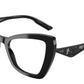 DOLCE & GABBANA DG3409 Cat Eye Eyeglasses  501-Black 53-145-18 - Color Map Black