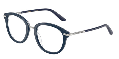 DOLCE & GABBANA DG3410 Phantos Eyeglasses  3414-Blue On Blue Maiolica 52-145-21 - Color Map Blue