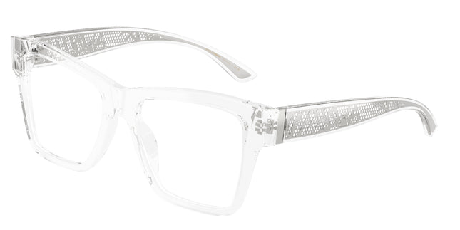 DOLCE & GABBANA DG3411 Square Eyeglasses  3133-Crystal 54-145-18 - Color Map Transparent