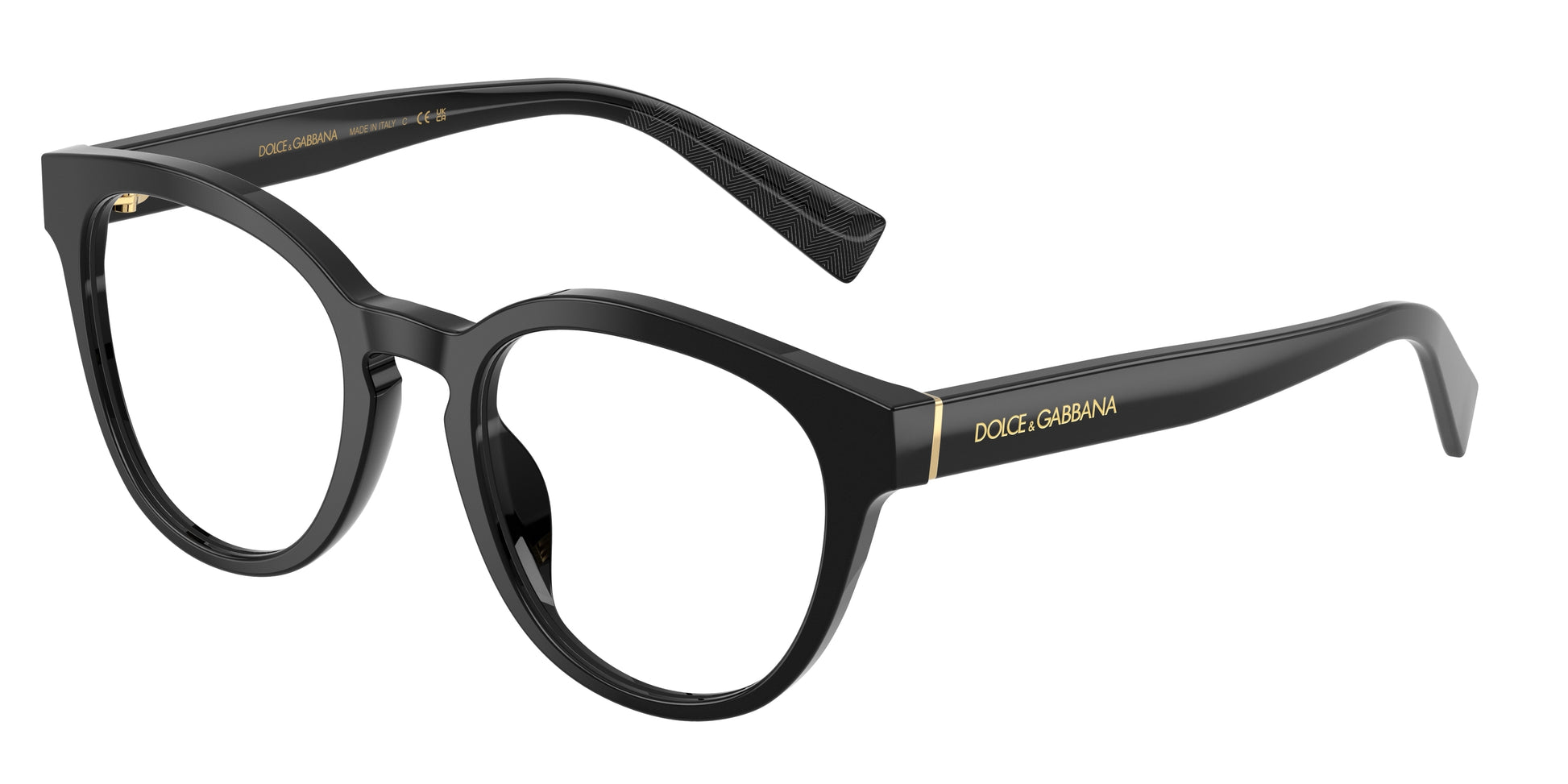 DOLCE & GABBANA DG3421 Phantos Eyeglasses  501-Black 52-145-21 - Color Map Black