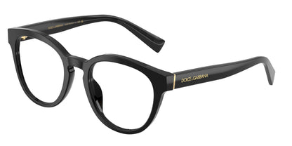 DOLCE & GABBANA DG3421 Phantos Eyeglasses  501-Black 52-145-21 - Color Map Black