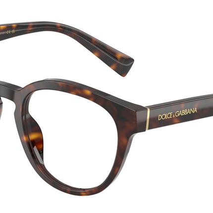 DOLCE & GABBANA DG3421 Phantos Eyeglasses  502-Havana 52-145-21 - Color Map Tortoise