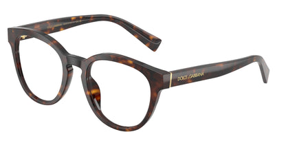 DOLCE & GABBANA DG3421 Phantos Eyeglasses  502-Havana 52-145-21 - Color Map Tortoise