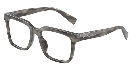 DOLCE & GABBANA DG3422 Square Eyeglasses  3199-Striped Grey 53-145-18 - Color Map Grey