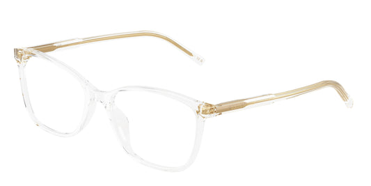 DOLCE & GABBANA DG3424 Rectangle Eyeglasses  3133-Crystal 54-145-17 - Color Map Transparent
