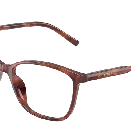 DOLCE & GABBANA DG3424 Rectangle Eyeglasses  3444-Havana Brown 54-145-17 - Color Map Tortoise